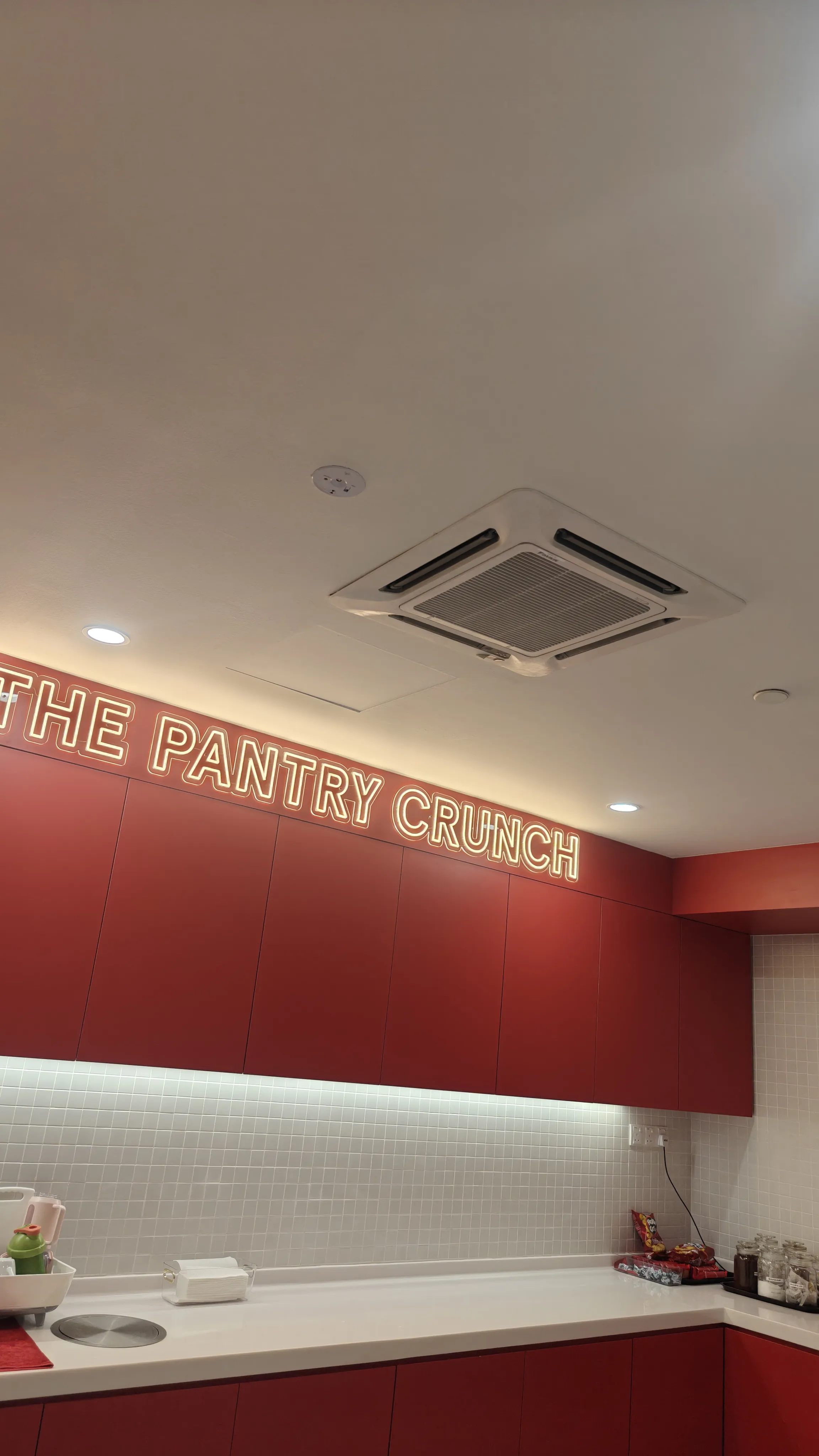 Munchy's Office ceiling cassette in pantry area