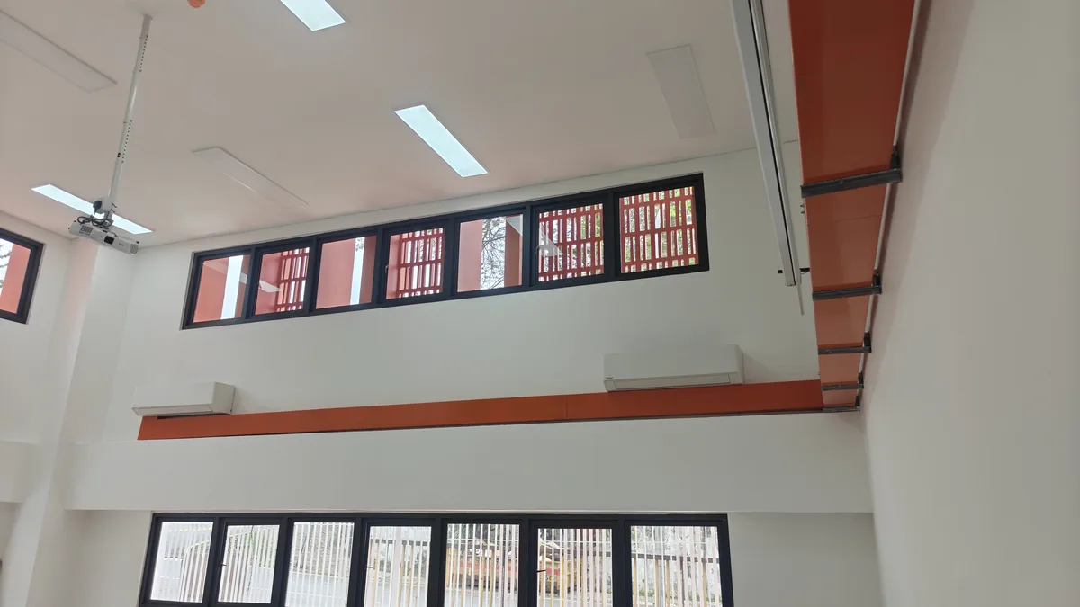 Double height classroom