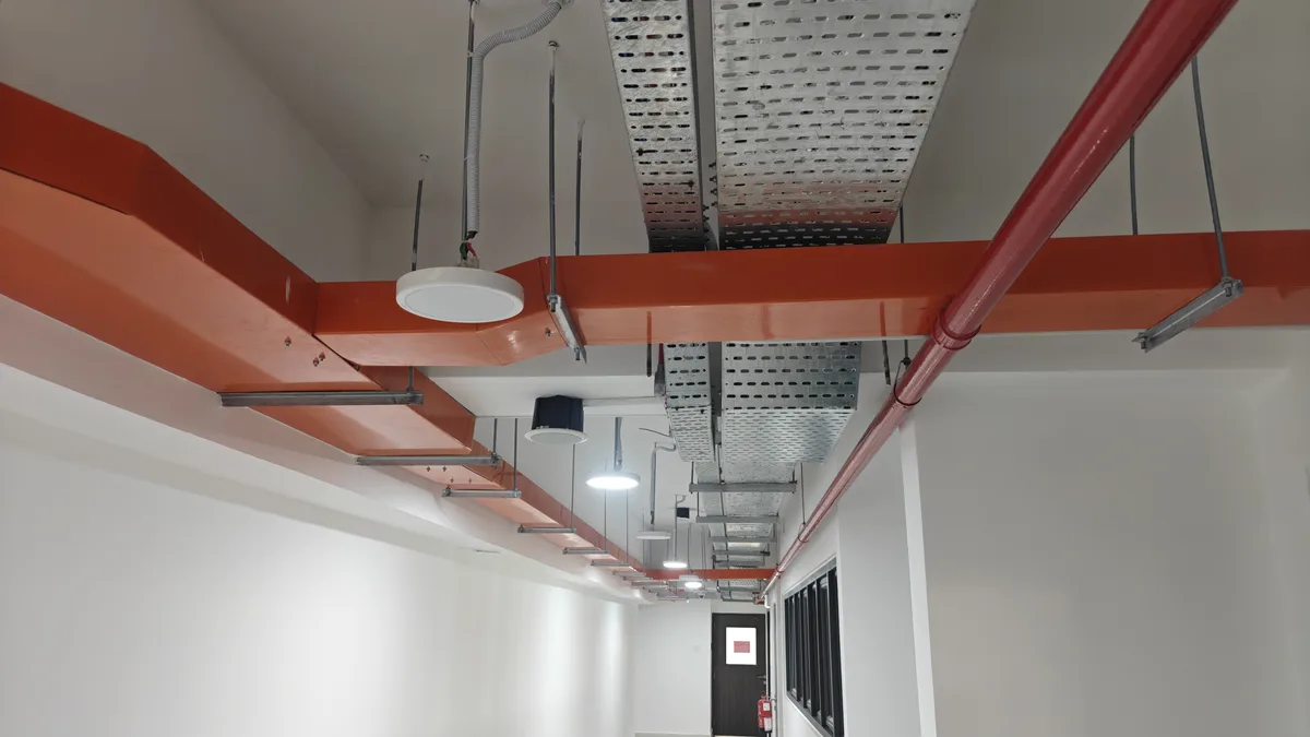 Corridor ceiling M&E