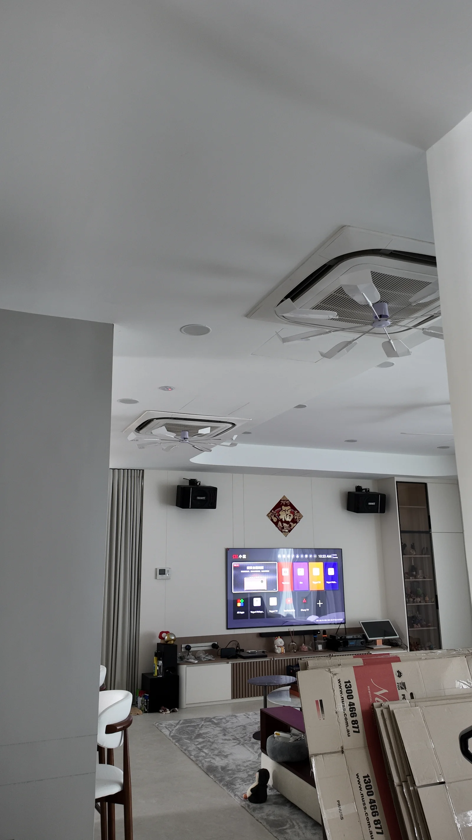 The View Serai Saujana ceiling cassettes in living area